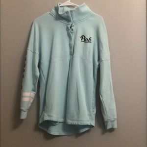 PINK light blue sweatshirt